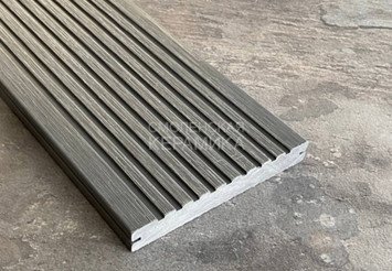 Террасная доска Latitudo Solid-152 полнотелая 152x20x3000 мм, Серый