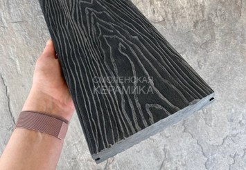 Террасная доска Latitudo Solid полнотелая 150x21x3000 мм, Графит