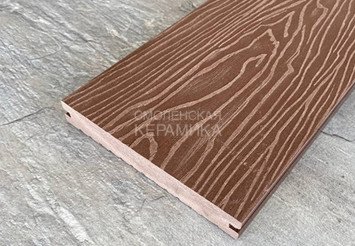 Террасная доска Latitudo Solid полнотелая 150x21x3000 мм, Каштан
