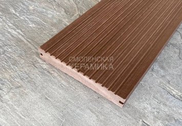 Террасная доска Latitudo Solid полнотелая 150x21x3000 мм, Каштан