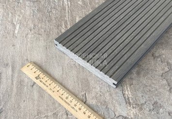Террасная доска Latitudo Solid полнотелая 150x21x3000 мм, Серый