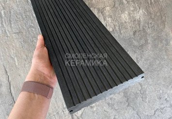 Террасная доска Latitudo Solid полнотелая 150x21x4000 мм, Графит