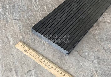 Террасная доска Latitudo Solid полнотелая 150x21x4000 мм, Графит