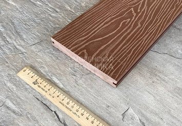 Террасная доска Latitudo Solid полнотелая 150x21x4000 мм, Каштан