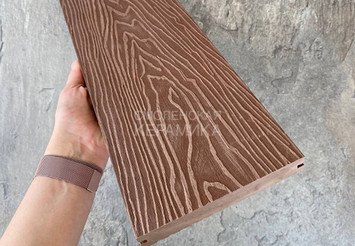 Террасная доска Latitudo Solid полнотелая 150x21x4000 мм, Каштан