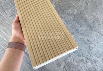 Террасная доска Latitudo Solid полнотелая 150x21x4000 мм, Натур