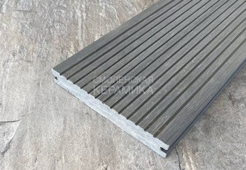 Террасная доска Latitudo Solid полнотелая 150x21x4000 мм, Серый