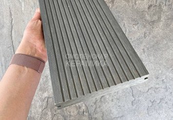 Террасная доска Latitudo Solid полнотелая 150x21x4000 мм, Серый