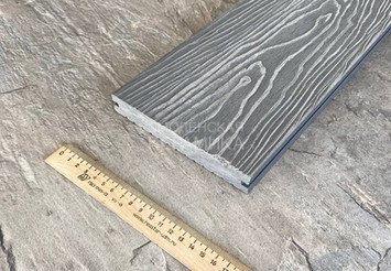 Террасная доска Latitudo Solid полнотелая 150x21x4000 мм, Серый