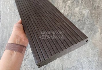 Террасная доска Latitudo Solid полнотелая 150x21x4000 мм, Венге