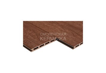 Террасная доска Qiji Premium пустотелая Шоколад 3000*150*25 мм
