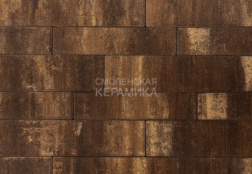 Тротуарная плитка BRAER Домино, Color Mix Каштан