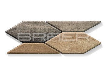 Тротуарная плитка BRAER "Карат" Color Mix Миндаль, 80 мм