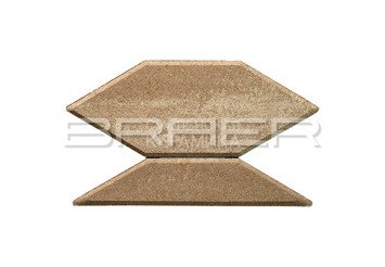 Тротуарная плитка BRAER "Карат" Color Mix Миндаль, 80 мм