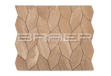 Тротуарная плитка BRAER "Карат" Color Mix Миндаль, 80 мм