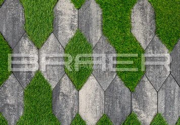 Тротуарная плитка BRAER "Карат" Color Mix Ночь, 80 мм