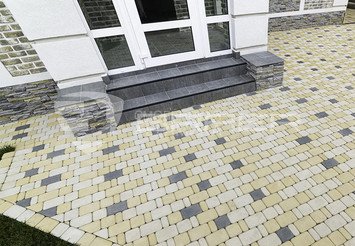 Тротуарная плитка BRAER Классико, Белый