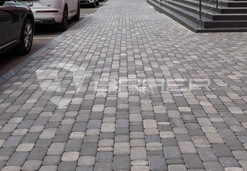 Тротуарная плитка BRAER Классико, Color Mix Туман