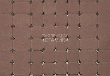 Тротуарная плитка BRAER Классико Дуо, Винный, 40 мм
