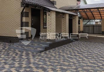 Тротуарная плитка BRAER Классико, Коричневый