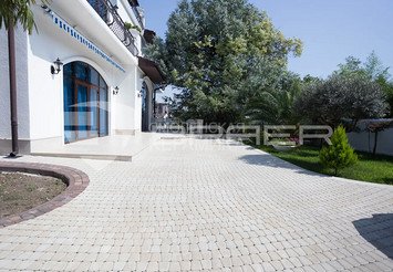 Тротуарная плитка BRAER Классико круговая, Белый