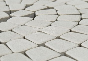 Тротуарная плитка BRAER Классико круговая, Белый