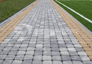 Тротуарная плитка BRAER Классико круговая, Color Mix Туман