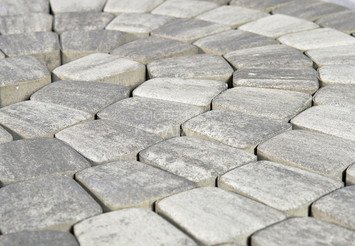Тротуарная плитка BRAER Классико круговая, Color Mix Туман