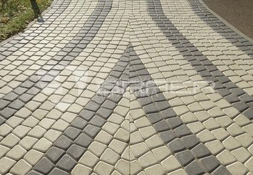 Тротуарная плитка BRAER Классико круговая, Серый