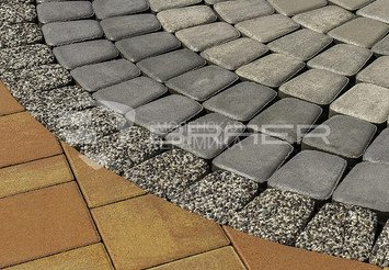 Тротуарная плитка BRAER Классико круговая, Серый