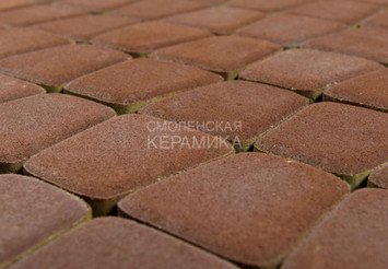 Тротуарная плитка BRAER Классико круговая, Винный