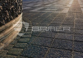 Тротуарная плитка BRAER Лувр, Гранит серый
