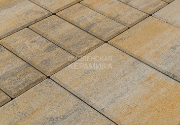 Тротуарная плитка BRAER Мозаика, Color Mix Песчаник