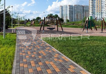 Тротуарная плитка BRAER Прямоугольник Коричневый, 40 мм
