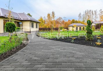 Тротуарная плитка BRAER Прямоугольник Серый, 80 мм