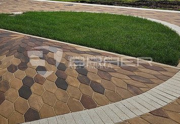 Тротуарная плитка BRAER Ригель 2.0, Мрамор Select, 60 мм