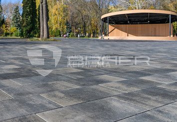 Тротуарная плитка BRAER "Сити" Color Mix Ночь, 80 мм