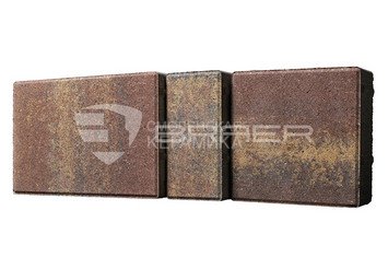 Тротуарная плитка BRAER Старый город "Ландхаус", Color Mix Мальва, 60 мм