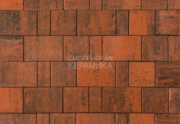 Тротуарная плитка BRAER Старый город "Ландхаус", Color Mix Техас, 60 мм
