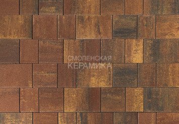 Тротуарная плитка BRAER Старый город "Венусбергер", Color Mix Мальва, 40 мм