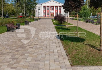 Тротуарная плитка BRAER Старый город "Венусбергер", Color Mix Степь 40 мм