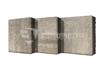 Тротуарная плитка BRAER Старый город "Венусбергер", Color Mix Туман, 40 мм