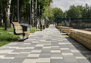 Тротуарная плитка BRAER Триада, Белый