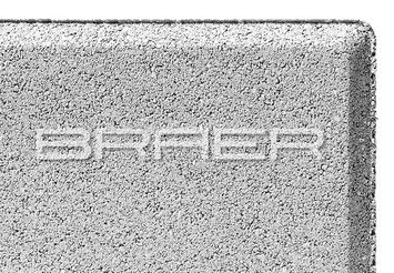 Тротуарная плитка BRAER Триада, Белый