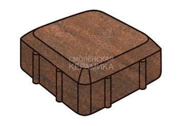 Тротуарная плитка Готика, "Старая площадь Natur", 60 мм, гавана