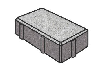 Тротуарная плитка Готика, Брусчатка Premium Gold, 200x100x100 мм, цвет Голд 22 Кристалл