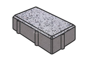 Тротуарная плитка Готика, Брусчатка Premium Gold, 200x100x100 мм, цвет Голд 3