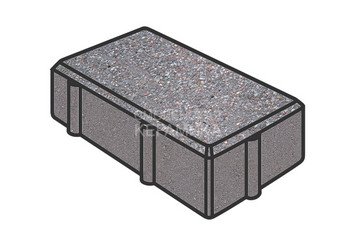 Тротуарная плитка Готика, Брусчатка Premium Gold, 200x100x40 мм, цвет Голд 13