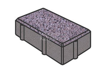 Тротуарная плитка Готика, Брусчатка Premium Gold, 200x100x40 мм, цвет Голд 20
