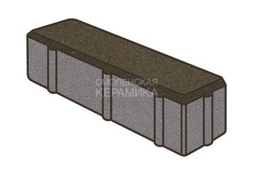 Тротуарная плитка Готика, "Брусок Profi", 80 мм, темно-серый
